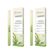 (2 Pack) Thyme & Mint Lung Cleanse Pen Herbal Vapor Inhaler for Breathing & Stress Relief