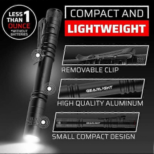 (13cm2sections yellow) Ultra Bright 1500000LM LED Tactical Torch Mini Tiny Pen Light Camping Flashlight 1