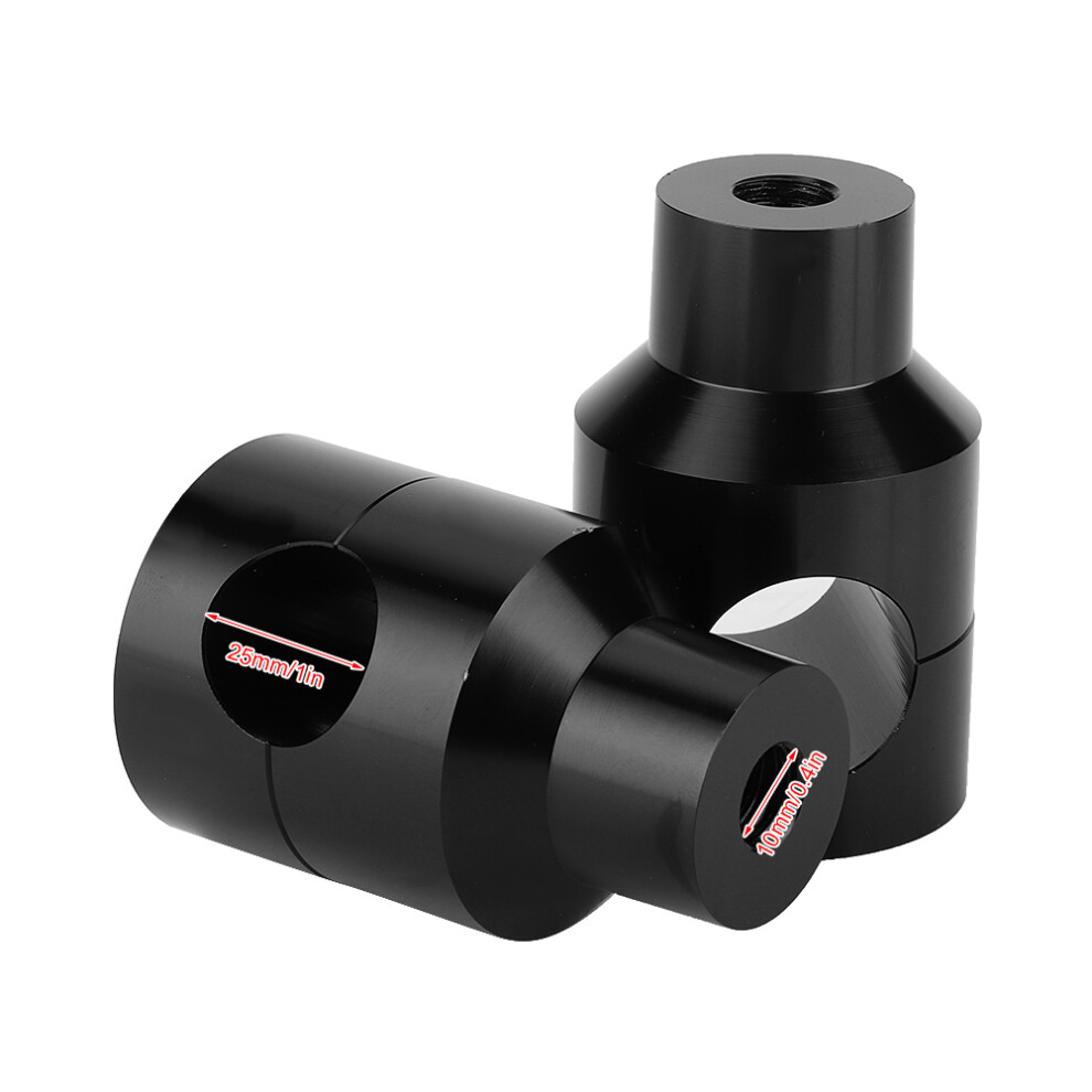 25Mm Aluminium Motorcycle Handlebar Riser Kit Â Easy Install Black 4931362757348