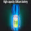 (A, blue) LED Flashlight High Lumens Waterproof USB Charging Lightweight Portable Powerful Emergency Flashlight 5