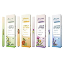 (Green) Portable Herbal Diffuser Pen Lung Cleanse & Energy Boost Air Freshener Herbal Refreshing Bar Clear Breathing