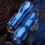 (A, blue) LED Flashlight High Lumens Waterproof USB Charging Lightweight Portable Powerful Emergency Flashlight 2