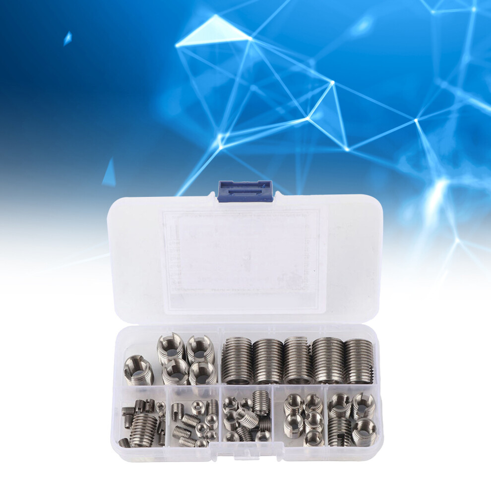 50Pcs Stainless Steel Inner Thread Self Tapping Thread Inserts Set For Repair 5071362758125