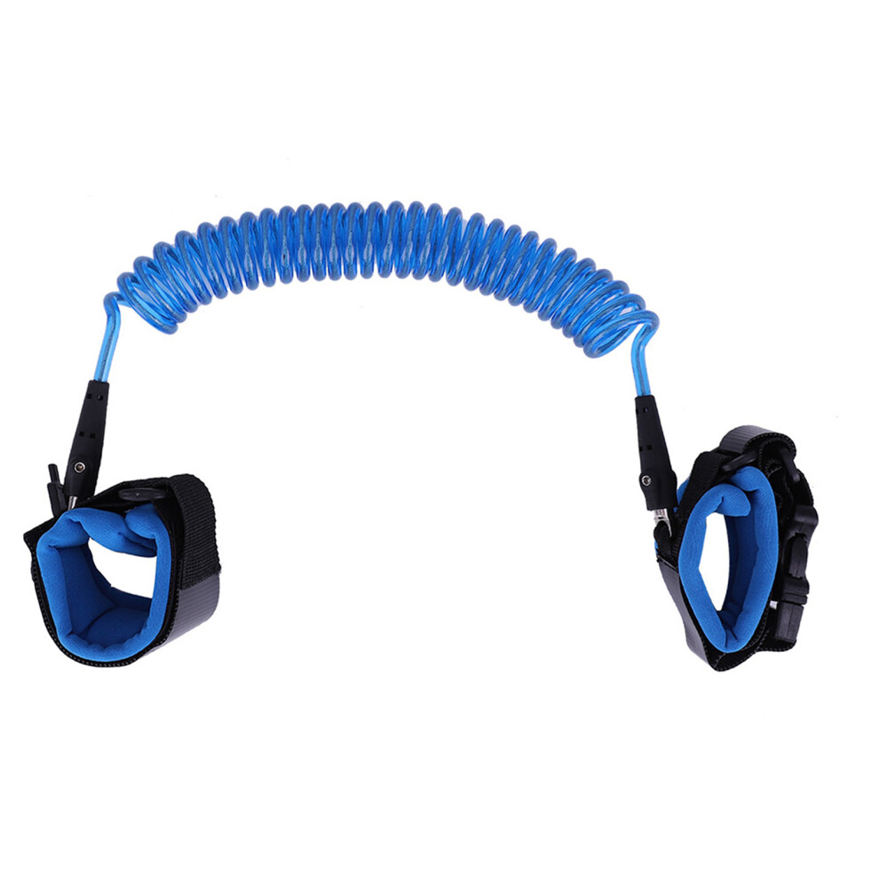 Child Safety Wrist Leash 2.5M With Lock Baby Kids Wristband Harness Blue