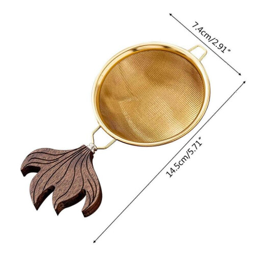 (Gold) Tea Maker Tea Leak Related Teapot Tea Set Filter Tea Tool Leaf Filter Diffuser Tea Set Stainless Steel Material 2 Colors  Silver 2