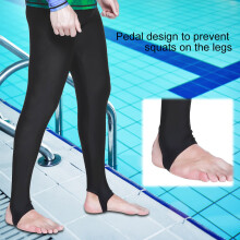 Durable Nylon Spandex Dive Long Pants for Adults with Foot Strap (L)