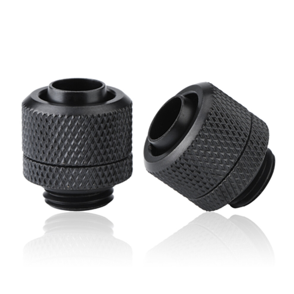 Brass G1/4 Thread Connector Set For Pc Water Cooling 9.5X12.7mm Black 6931362758770
