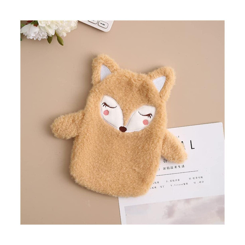 350ML Small Hot Water Bag With Detachable Washable Cloth Cover, Reusable Hot Water Bottle, Cozy Hand Warmer