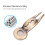 Multi-Function Aluminum Golf Tool: Divot Repair Marker Template 7