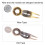 Multi-Function Aluminum Golf Tool: Divot Repair Marker Template 4