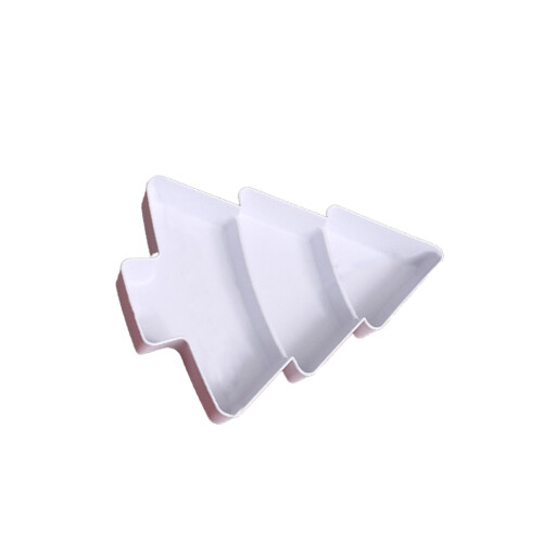 White Dining Experience Christmas Tree Platter Fruit Tray Snacks Snack 2