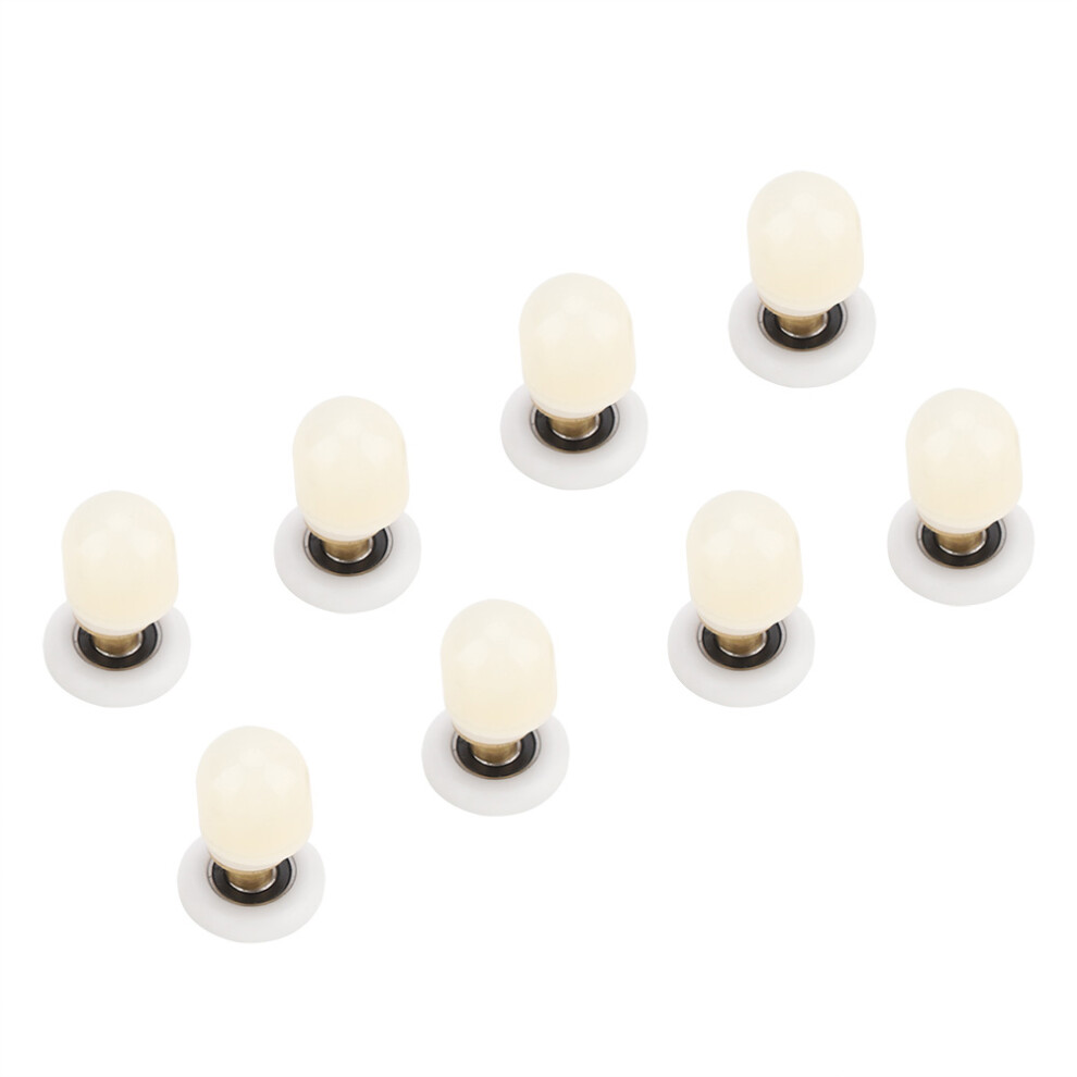 8Pcs Brass Abs Sliding Glass Shower Door Rollers 27Mm, Rustproof & Durable 6931362759968