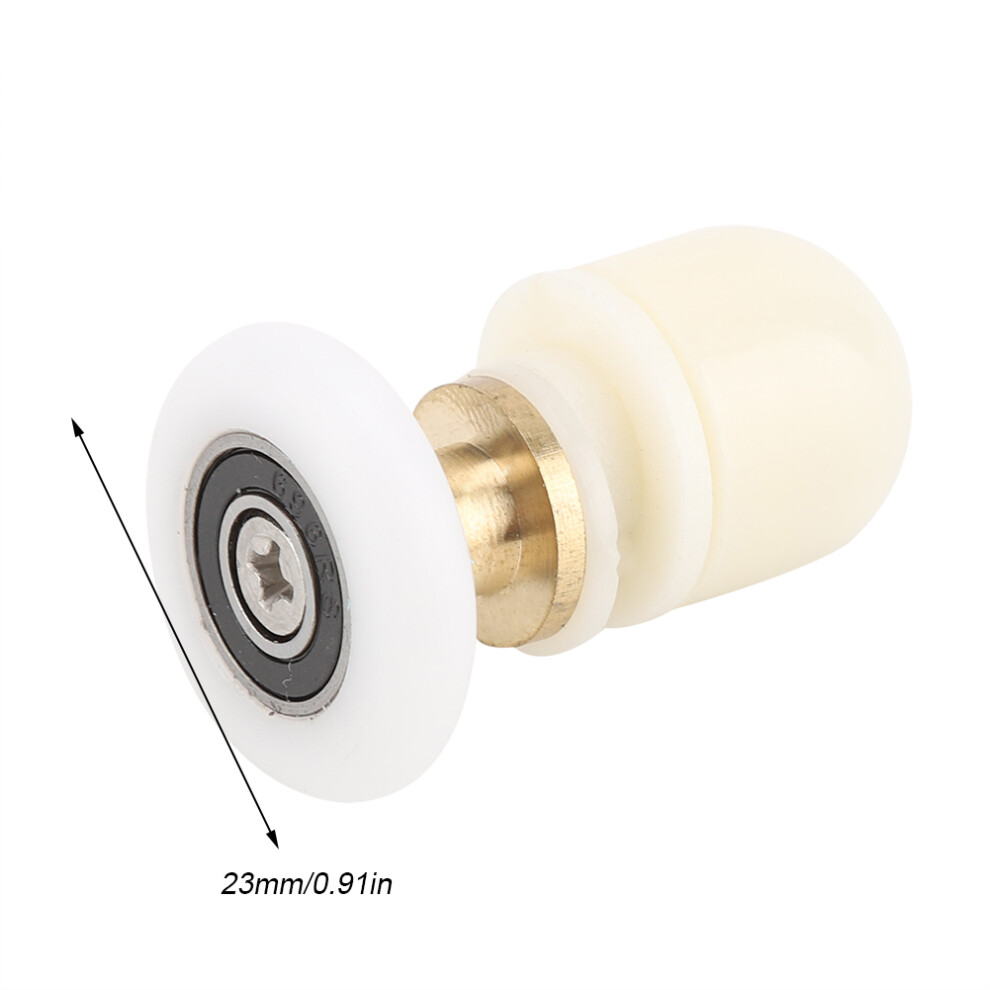 8Pcs Brass Abs Shower Glazing Door Rollers 23Mm For Bathroom Sliding Doors 8131362759953