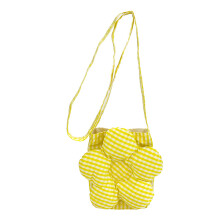 Candy Grid Crossbody Portemonnee Ademend Canvas Satchel-Geel