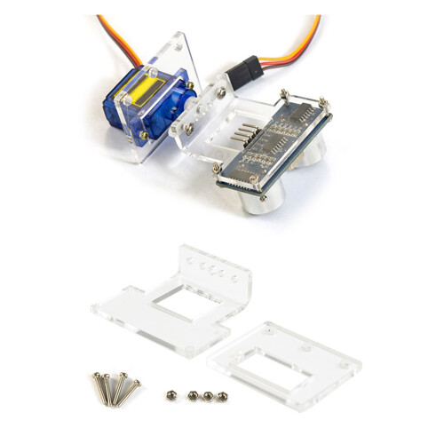 SG90 MicroServo Bracket Clear Acrylic Stands for Vehicle Models 1