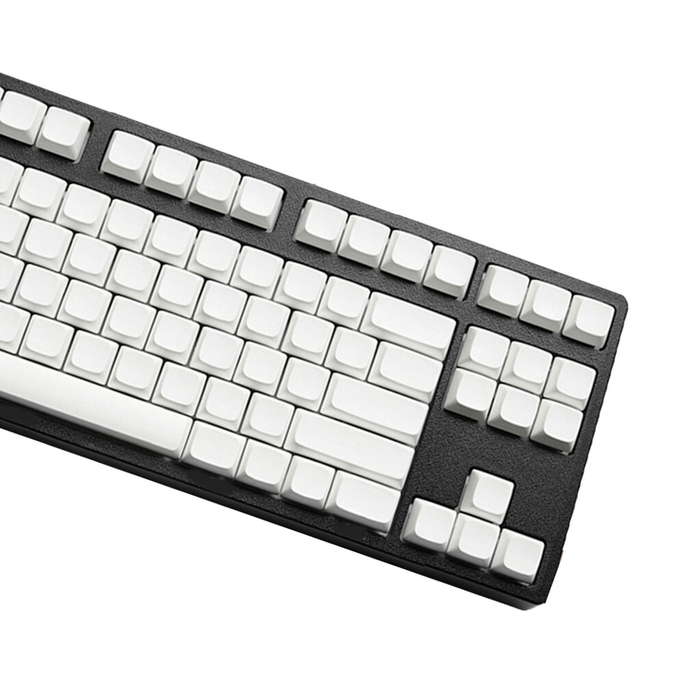 87Pcs Minimalist Keycap Xda Profile Pbt Blank Key Cover White 7751000397159