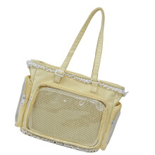 Hübsche halbtransparente Handtasche für Teenager,-Gelb