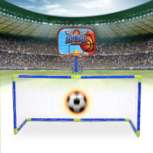 Indoor Outdoor Mini Basketball Soccer Set for Kids - All-in-One Fun Kit
