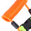 Emergency Safety Tool with Quick Release Spring Coil Lanyard - Orange 10