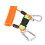 Emergency Safety Tool with Quick Release Spring Coil Lanyard - Orange 12