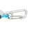 Keep  Diving Blue Anti-Lost Coil Lanyard Safety Tool with Quick Release 8