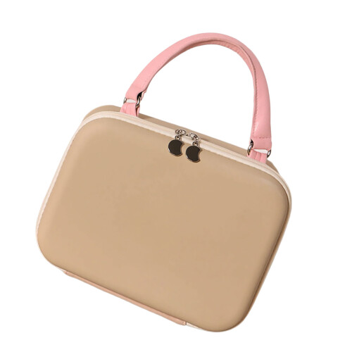 Kompakte EVA-Make-up-Tasche mit einzigartigen Fächern,-Khaki