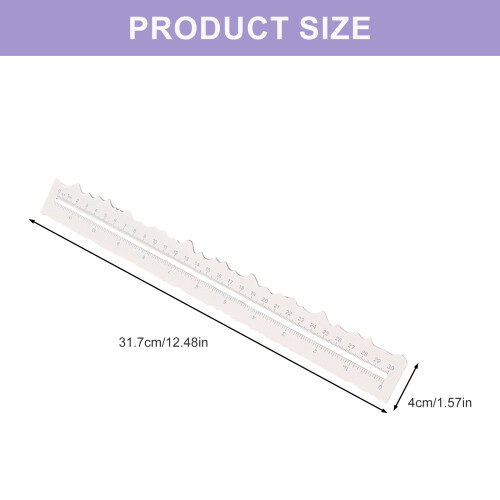 Deckle Edge Ruler Irregular Edged Ruler For Scrapbooking Card 2