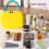 Kompakte EVA-Make-up-Tasche mit einzigartigen Fächern,-Khaki 6