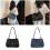 Oversized Retro Jeans Bag Women Multi Compartment-Blue 3