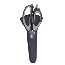Utensílio de cozinha versátil, conjunto de tesoura multiuso com quebra-nozes, tesoura resistente em aço inoxidável para cortar carne, peixe e