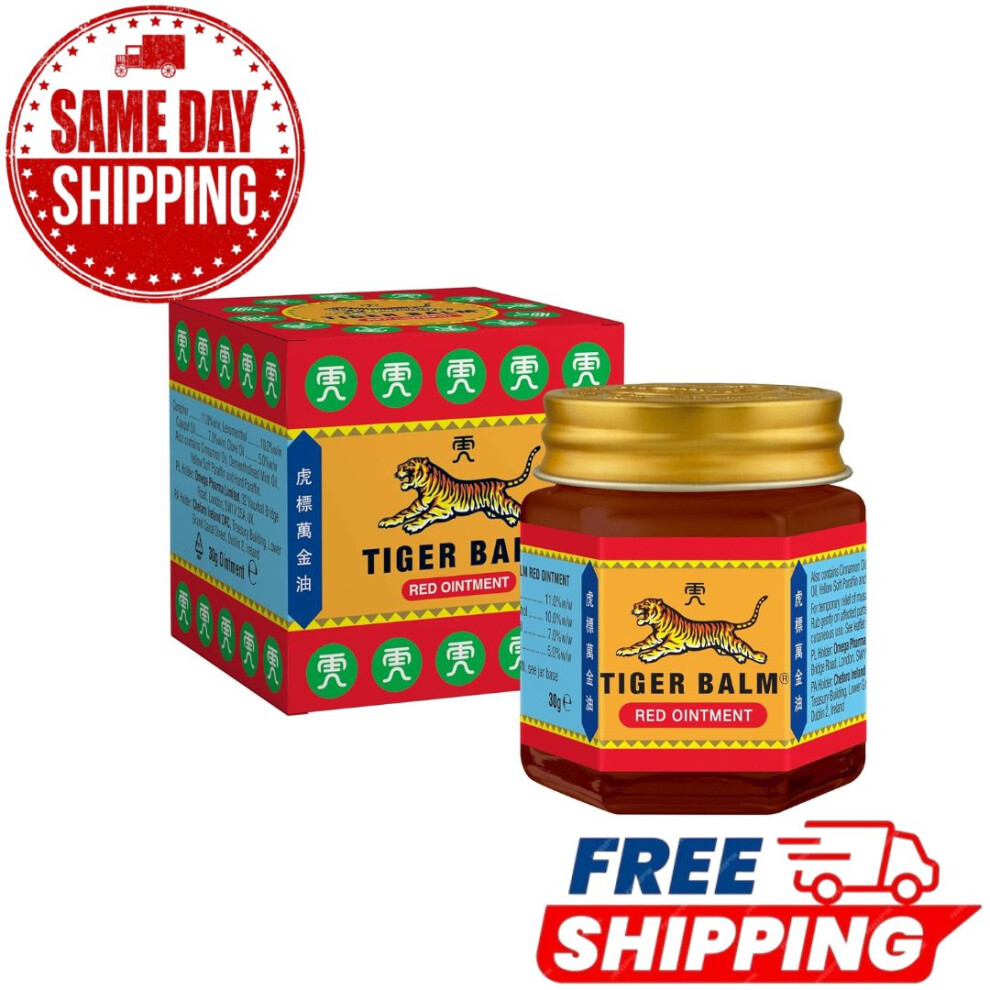 Red Tiger Balm Ointment For Muscle & Back Pain 30G