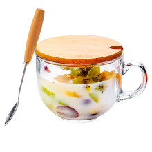 Tasse à thé en verre raffinée, infuseur multifonctionnel pour les amateurs de thé, mug transparent avec poignée ergonomique, idéal pour les