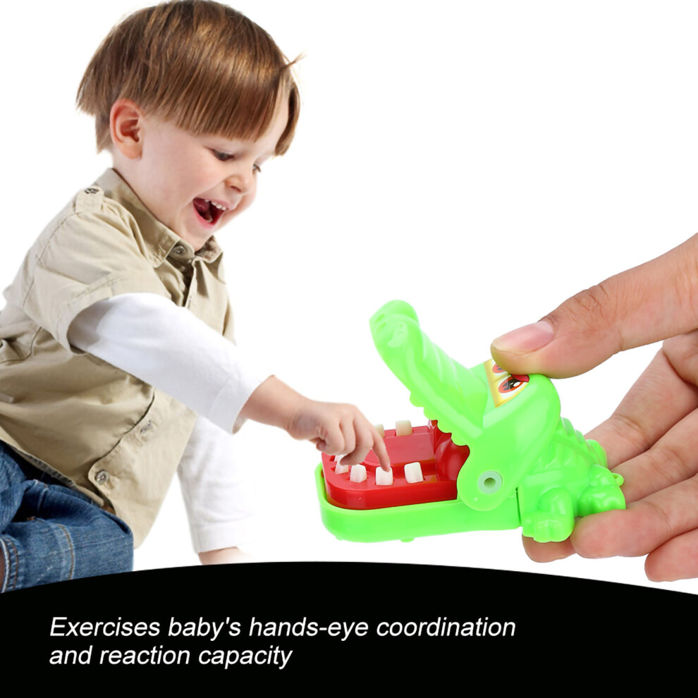 Green Cute Cartoon Crocodile Bite Finger Toy For Kids, 7.5X5.5cm