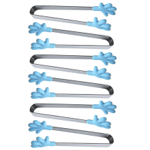 Utensílios de Cozinha: Mini Pinças de Silicone, Pinças Resistentes ao Calor com Aço Inoxidável, Ideais para Buffets, Saladas e Doces em Festas
