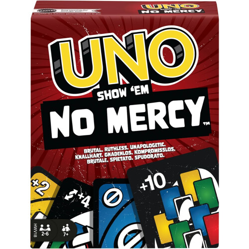 UNO Show 'Em No Mercy Card Game Mattel