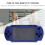 PSP 1000 Blue Shell Cover Replacement Kit with Buttons - Full Housing 13