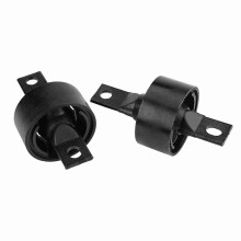 2 Stück Fahrwerkslenkerbuchsen für Civic, CRV, CRX, DelSol 52385SR3000 — Eisen, Schwarz