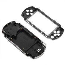 Anti-Skid Silver Shell Set with Buttons for PSP 1000
