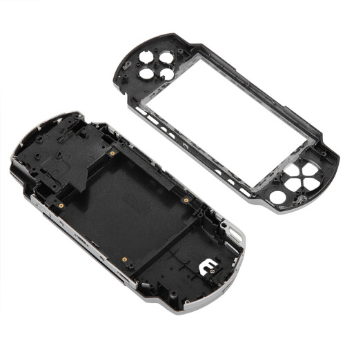 Anti-Skid Silver Shell Set with Buttons for PSP 1000