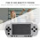 Anti-Skid Silver Shell Set with Buttons for PSP 1000 9
