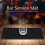Soft Black PVC Bar Mat Waterproof - 45*30cm Kitchen Coaster 1