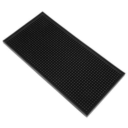 Soft Black PVC Bar Mat Waterproof - 45*30cm Kitchen Coaster 2