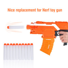 100Pcs White Glow-in-Dark EVA Foam Soft Bullets for Toy Gun, 7.2cm