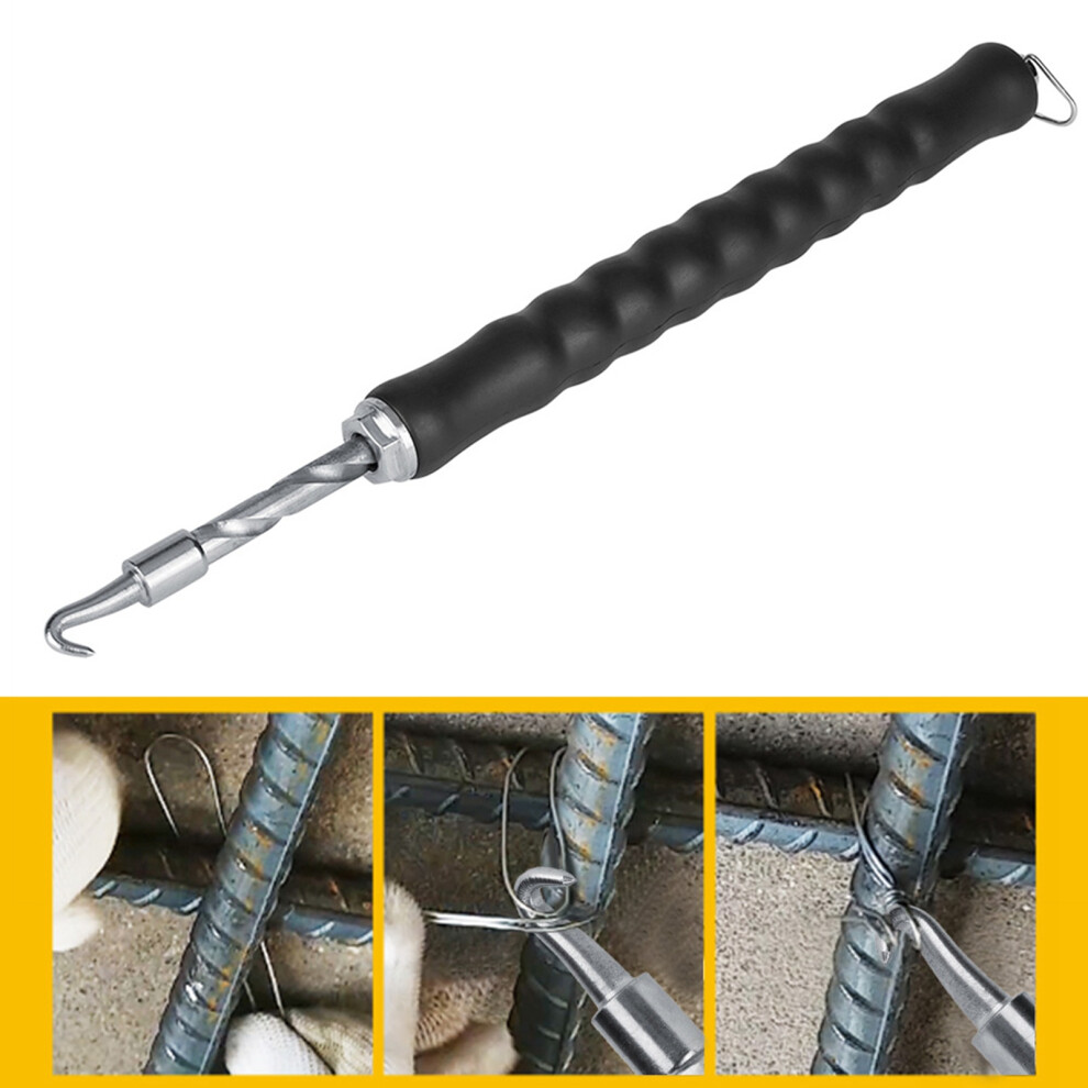 Semiautomatic Retractable Rebar Tying Tool - Wire Hook For Construction Sites Uk 8461362763545