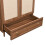 Walnut-Look Wardrobe with Fabric Doors & Drawer 6