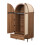 Walnut-Look Wardrobe with Fabric Doors & Drawer 9