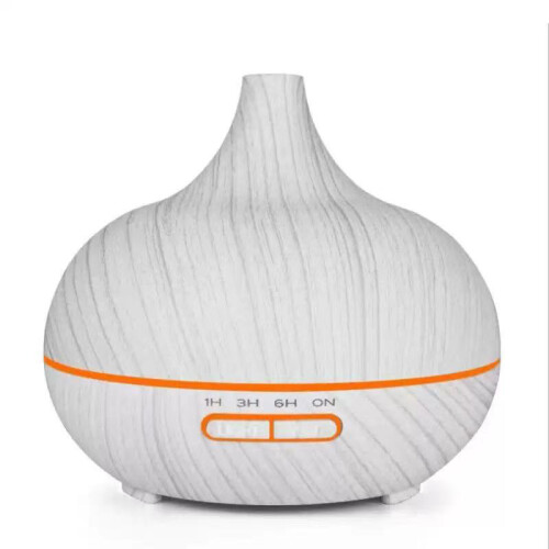 300 ml etherische olie diffuser met donkere en lichte houtnerf 2