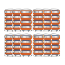 48 stuks 5-laags scheermesjes, compatibel met cartridges, voor mannenverzorging, Fusion Razor