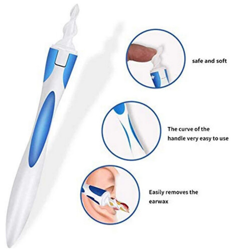 Smart Swab σπιράλ καθαριστικό αυτιών για αφαίρεση κεριού αυτιών / εργαλείο καθα 1