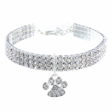 Collar para mascotas con diamantes de colores mixtos, suministros para gatos y perros, collar elástico para gatos y perros, joyería